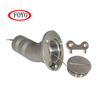Accessoires de quincaillerie marine en gros de la marque Foyo, vente chaude, pièces de bateau en acier inoxydable 316, remplisseur de pont d'eau, moulage de précision avec clé