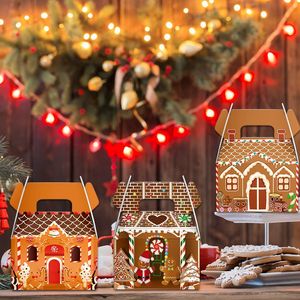 Nuevos Accesorios de Decoración Navideña, Cajas de Papel Navideñas para Empacar Dulces y Golosinas con Diseño de Hombre de Jengibre, Artículos para Fiestas - Product Image 3