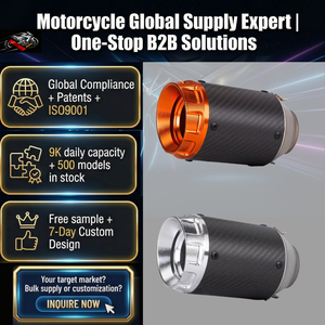 Silencieux d'échappement universel pour moto en acier inoxydable 51 mm, <span class=keywords><strong>DB</strong></span> <span class=keywords><strong>Killer</strong></span> pour Kawasaki NINJA400 Crf150 Gsxr150 <span class=keywords><strong>Z900</strong></span> Z75 Xj6 - Product Image 1