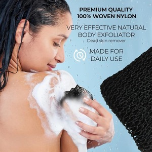 Esponja exfoliante africana de malla, suavizante de piel, frotador de espalda, esponja de baño africana de tira larga para una piel suave - Product Image 4