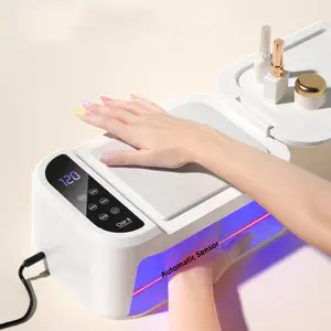 new arrival Suppliers 180w DUAL HAND USE pro cure dual light SALON Sun uv led gel dryer nail lamp with arm rest