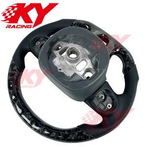 Volant de course en fibre de carbone forgée et cuir perforé avec LED et indicateur de régime pour Hellcat Dodge Charger Challenger RT/SRT Durango - Product Image 3