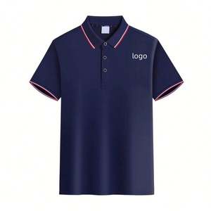 Venta al por mayor de ropa deportiva informal con logotipo personalizado Jersey de alta calidad Impresión Digital Color bloqueo polar estampado hombres Polo camiseta - Product Image 3