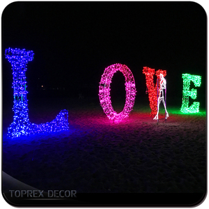 Luz led de diseño romántico para el Día de San Valentín, fuente de amor para exteriores, temática publicitaria - Product Image 2