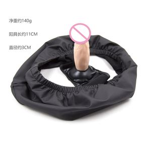 Flesh Black Strapon Dildo sin vibrador Ropa interior elástica Bragas con consolador <span class=keywords><strong>anal</strong></span> Pene <span class=keywords><strong>Plug</strong></span> Coño Masaje Cinturón de castidad - Product Image 6
