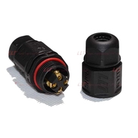 Connecteur étanche à visser IP68 à 4 broches pour câble LED droit LLT L20, 2, 3 ou 4 broches