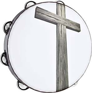 Pandereta Artesanal de Doble Fila de Alta Calidad, Hecha a Mano, para Conciertos, Estilo <span class=keywords><strong>Gospel</strong></span> - Product Image 2