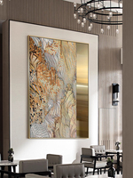 Villa haut de gamme peinture décorative salon fond Mural atmosphérique métal Texture haut de gamme hôtel suspendu peinture