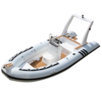 Bateau pneumatique à coque rigide en aluminium, bateau d'appoint