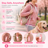 NOUVELLE Alarme de sécurité personnelle pour femmes 130 dB avec appel téléphonique d'urgence, lampe torche LED et design porte-clés portable