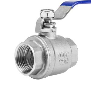 Van bi hai mảnh bằng thép không gỉ CNJS SS304, giá bán buôn, DN20, van bi điều khiển nước - Product Image 3