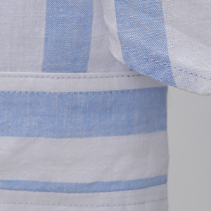 เสื้อเชิ้ตแขนยาวสีฟ้าขาวลำลองสำหรับผู้ชายขายส่งราคาถูกสำหรับใส่ในช่วงฤดูร้อน - Product Image 3