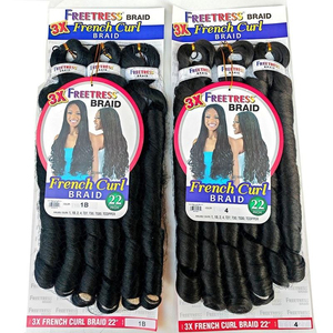 BELEZA 27 #   3x French Curl 22 pouces 210G <span class=keywords><strong>Tresses</strong></span> bouclées Perruque africaine Spirales Synthétiques Premium Extensions de cheveux au <span class=keywords><strong>crochet</strong></span> Vente en gros - Product Image 4