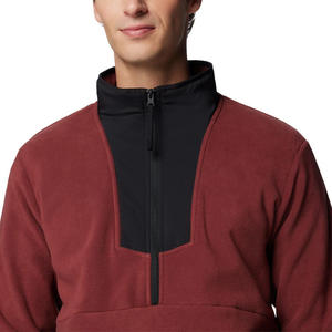 เสื้อกอล์ฟผู้ชายแบบลำลองเสื้อสเวตเตอร์แขนยาวลายทางมีซิปแบบสวมโลโก้ได้ตามต้องการ - Product Image 6