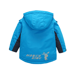 Nouvelle <span class=keywords><strong>veste</strong></span> d‘hiver chaude pour garçon – Capuchon, épaisse et doublée en polaire - Product Image 3