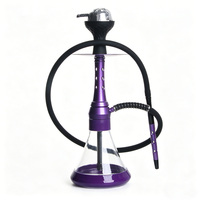 Nouveau Kit Complet Chicha en Alliage d'Aluminium Laqué 2026 avec Tête en Silicone et Gestion de la Chaleur, Type Libre, Design Français