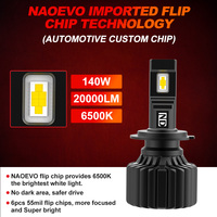 Auto LED faro bombilla 12V Canbus 9005 9006 focos brillantes LED H4 para X5 A4 A3 Matiz H11 H7 Barras De Luz Led faro proveedor