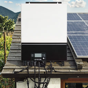 Prix direct usine Onduleur photovoltaïque monophasé 8KW à onde sinusoïdale pure hors réseau WiFi 60Hz USB 240VAC avec MPPT intégré Hybride - Product Image 4