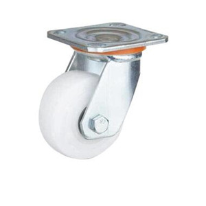 Rodas de roda resistente de náilon, rodas giratórias de 8 e 5 polegadas de nylon, rodas resistentes de roda de náilon branco