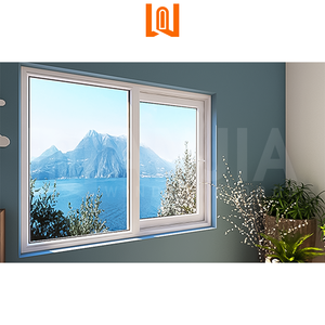 Pháp thiết kế Windproof Cách Nhiệt PVC cửa sổ trượt cho phòng khách uPVC cửa sổ kính dọc mở mô hình nhựa - Product Image 5