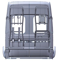 Vente en gros à prix réduit d'accessoires pour camping-car 4 en 1 Support de porte arrière pour caravane avec échelle Porte-pneu Porte-vélo et mini-support