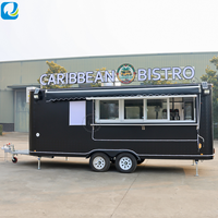 Chammp 2026 Camion de restauration mobile en acier inoxydable de grande taille, cuisine mobile, remorque alimentaire pour hot-dogs, glaces, hamburgers avec équipement de restaurant complet