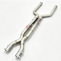 Tuyau d'échappement intermédiaire personnalisé en usine pour BMW M5 F10 F15 M6 F06 F12 F13 F90 S63 4.4T Voiture de course en acier inoxydable 304
