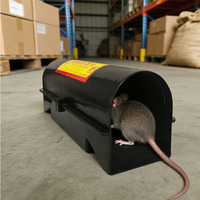 Station d'appât pour rats verrouillable avec clé, grande boîte de contrôle des rongeurs en plastique pour l'extérieur, pour une capture sûre des souris à la maison et à la ferme