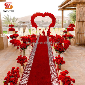 Arco de Flores de Seda Artificial en Forma de Corazón Rojo para Bodas, Escenarios, Jardines o Ceremonias de Propuesta, Día de San Valentín - Product Image 4