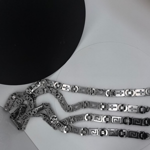 Stainless Steel Byzantine <b>Cross</b> Link <b>Chain</b> Necklace Waterproof Tarnish-Free Heavy Cuban Chunky Choker Hip Hop Punk Jewelry - Product Image 6