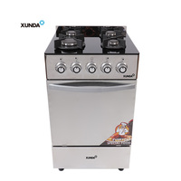 Cuisinière à gaz Xunda au design moderne et innovant, 4 brûleurs, avec four