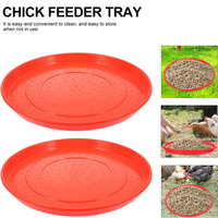 Mangeoire à poulet avec fond antidérapant, mangeoire pour volailles, poulets, canards, oies, diamètre 30-80 cm, bac à nourriture spécifique pour poussins en PP