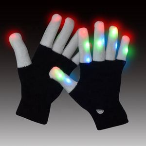 Color-Changing LED Light-Up Fingertips <b>Gloves</b> with Lights Halloween Flashing Glowing in the Dark <b>Gloves</b> for Christmas Occasions - Product Image 1