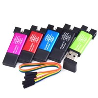 Simulador ST-Link V2 Mini STM8 STM32 de Fábrica, Programador de Descarga con Cubierta y Cable DuPont
