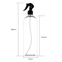 Bouteille pulvérisateur à gâchette vide en PET ambre noir de 2 oz, 3 oz, 4 oz, 8 oz, 16 oz, 32 oz pour cosmétiques faciaux et nettoyage