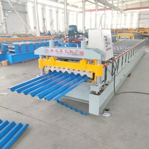 Nhà Máy Giá áp lực thủy lực cắt tự động sóng Bảng điều chỉnh hình thang sóng mái ca sĩ lớp lốp Máy ép - Product Image 4