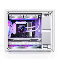 Boîtier personnalisé OEM blanc en alliage d'aluminium ATX pour PC, Port type-c pour ordinateur de bureau de jeu, coque Matel