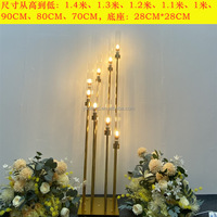 H148 Lumières d'allée de mariage à 5 ou 8 têtes, tubes lumineux en forme de fleur de prunier à effet cascade pour scène et décorations de passerelle de mariage