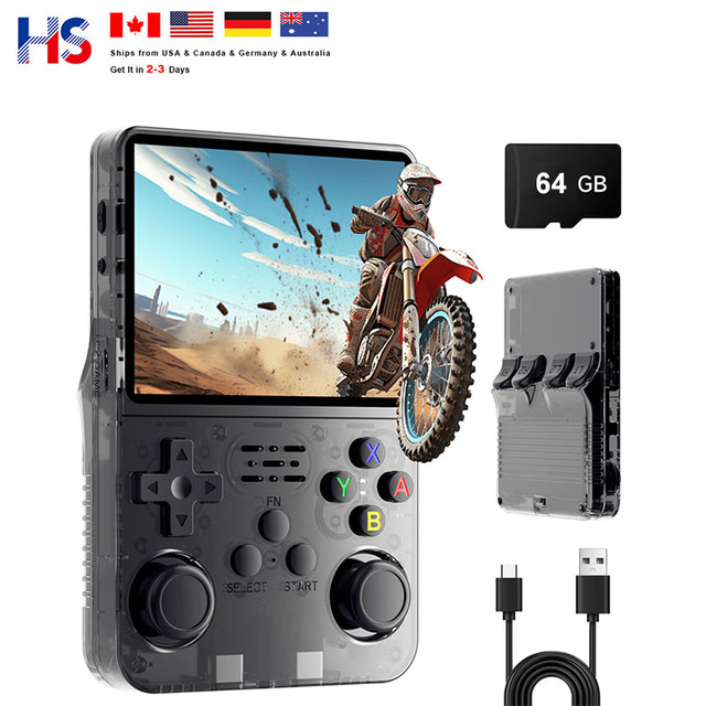 HX Wholesale R36S Plus Handheld Video Game Console R36S Handheld Gaming Console 2026 Game Console Video Game Set R36S