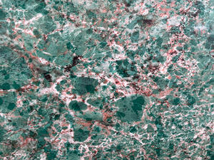 Factory Wholesale 3D Printed Vein Botanic Green Turquoise Quartz Stone Slab for Luxury <b>Kitchen</b> Countertop <b>Island</b> Vanity Top - Product Image 6