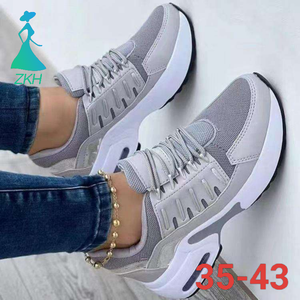 Chaussures de sport pour femmes multicolores de haute qualité, confortables, respirantes, à talons compensés, chaussures de marche pour femmes - Product Image 1
