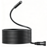 Endoscope industriel portable avec câble flexible, objectif 1080p, étanche IP67, 8 lumières LED réglables, longueur personnalisable en PVC, audio