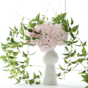 Ramo <span class=keywords><strong>de</strong></span> Rosas Artificiales <span class=keywords><strong>de</strong></span> <span class=keywords><strong>15</strong></span> Cabezas, Estilo Fresco, para Decoración del Hogar, Adorno Estético, Ramo <span class=keywords><strong>de</strong></span> Boda - Product Image 2