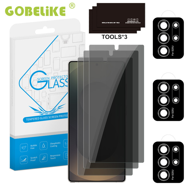 For S26 S25 S24 S23 A05 A31 A15 S9 S10 samsung galaxy Privacy Screen Protector with Bubble Free Anti Fingerprint