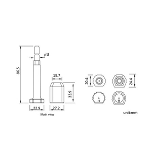 Bán Chạy Nhất Hot Sản Phẩm Trung Quốc Thông Minh An Ninh Cao Container Bolt Con Dấu - Product Image 5
