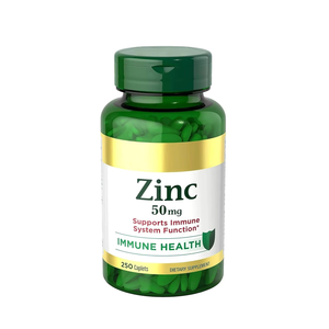 Tabletas de Zinc de Alta Potencia 50mg <span class=keywords><strong>para</strong></span> Apoyo Inmunológico, Antioxidante, Salud de la Piel, Defensa Diaria, Suplemento de Bienestar, a Granel - Product Image 1