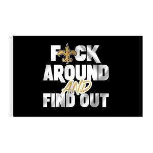 راية رياضية عالية الجودة 3x5ft لـ NFL مخصصة علم بوليستر لجميع فرق كرة القدم الجديدة أورلينز القديسين الرقمية - Product Image 1