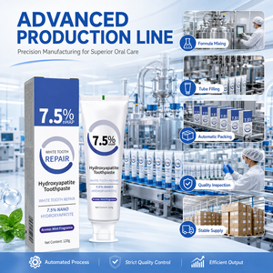 Whitening <strong>Toothpaste</strong> OEM ODM 120g 7.5% NHAP Hydroxyapatite <strong>Toothpaste</strong> for Enamel Repair Stain Removal Mint Breath Oral Care Gel - Product Image 2