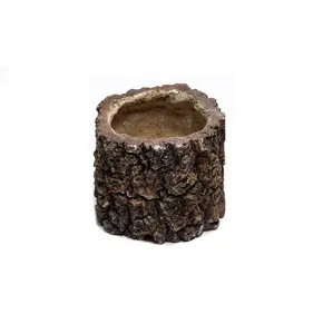 Mini molde de piedra de madera Artificial, barato, maceta de cemento para flores, FSAV-M003