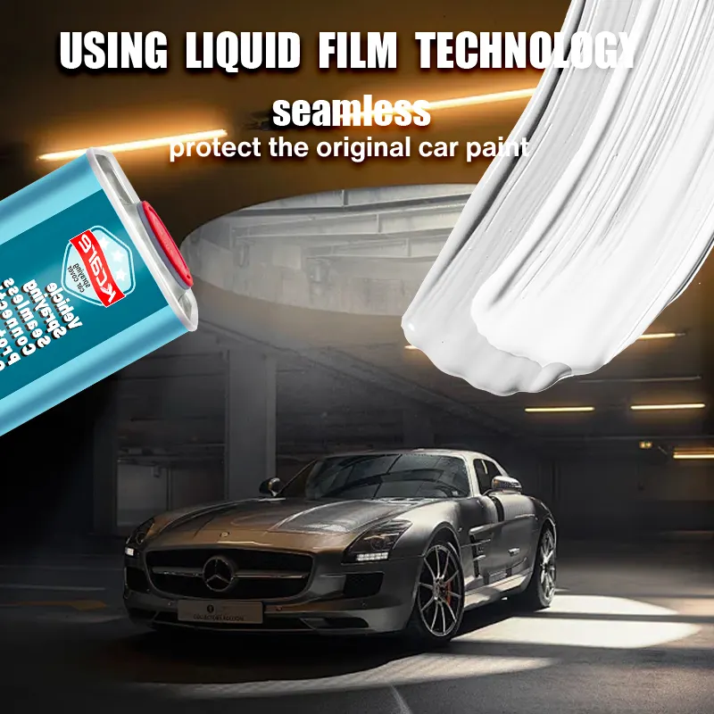 Grijze Elegante Verandering Kleur Spray Beschermende Film Auto Jas